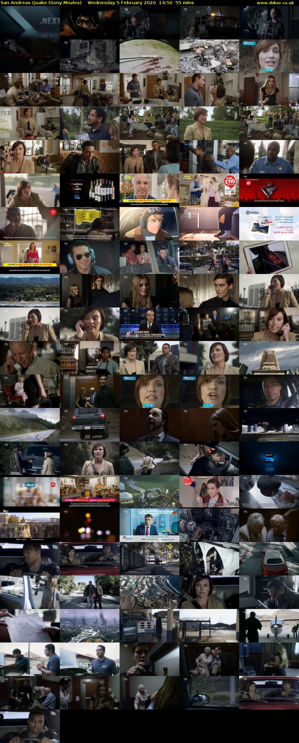 San Andreas Quake (Sony Movies) Wednesday 5 February 2020 14:50 - 15:45