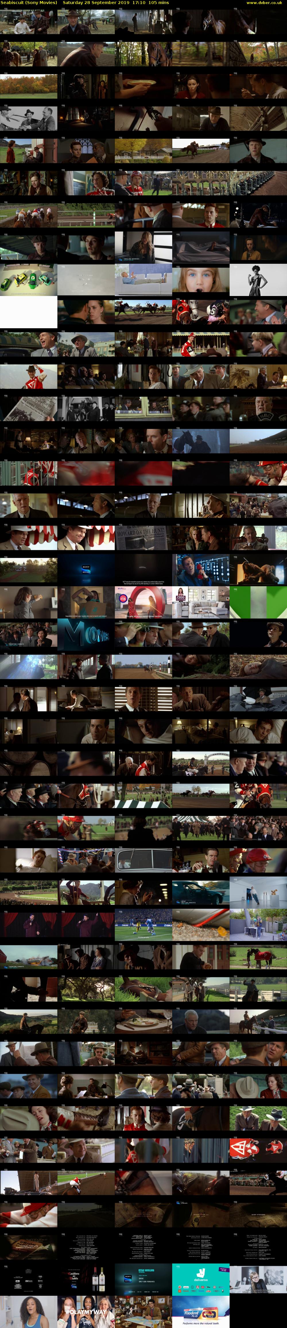 Seabiscuit (Sony Movies) Saturday 28 September 2019 17:10 - 18:55