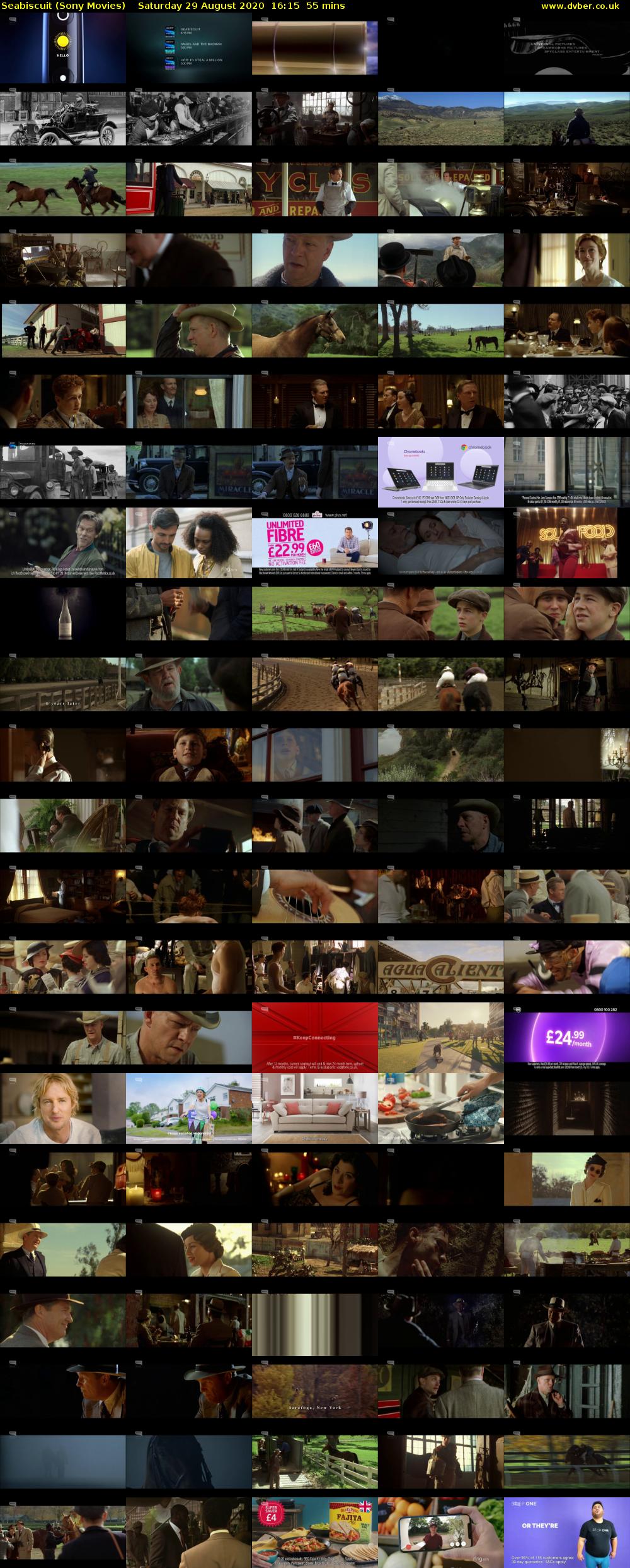 Seabiscuit (Sony Movies) Saturday 29 August 2020 16:15 - 17:10