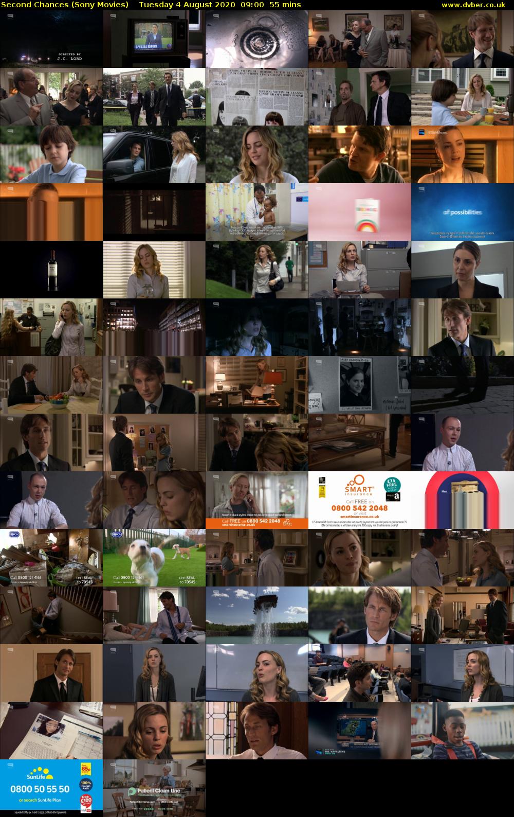Second Chances (Sony Movies) Tuesday 4 August 2020 09:00 - 09:55