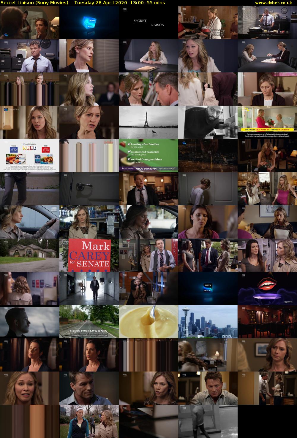 Secret Liaison (Sony Movies) Tuesday 28 April 2020 13:00 - 13:55