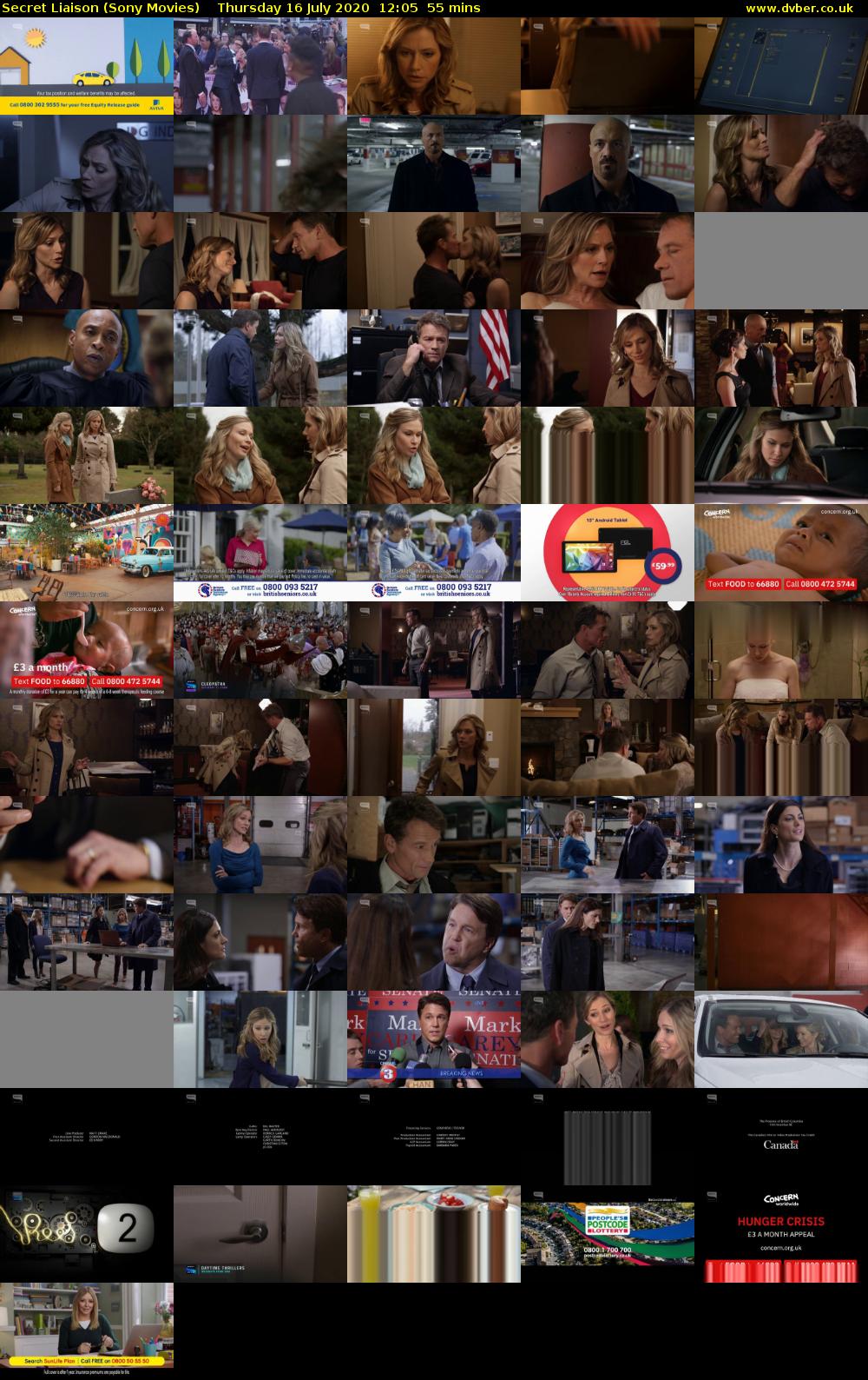 Secret Liaison (Sony Movies) Thursday 16 July 2020 12:05 - 13:00
