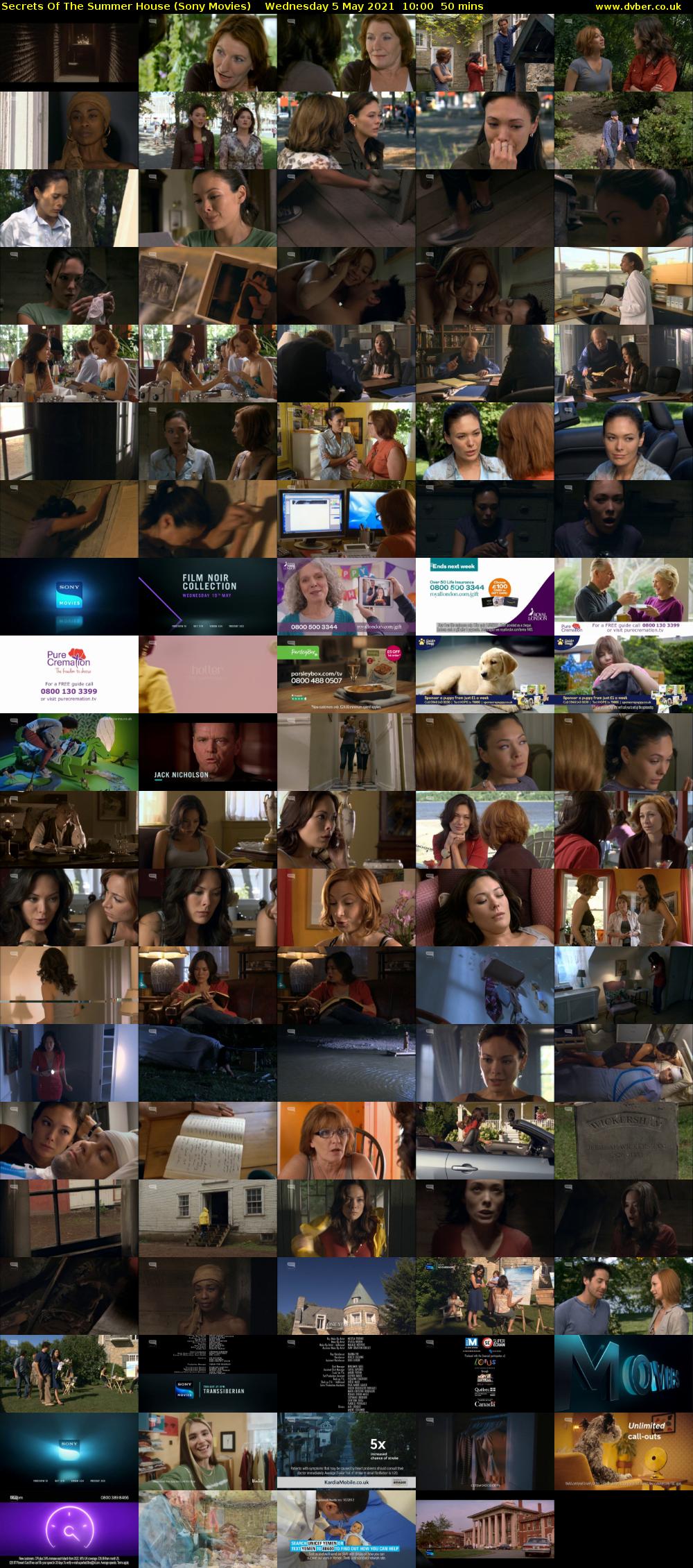 Secrets Of The Summer House (Sony Movies) Wednesday 5 May 2021 10:00 - 10:50