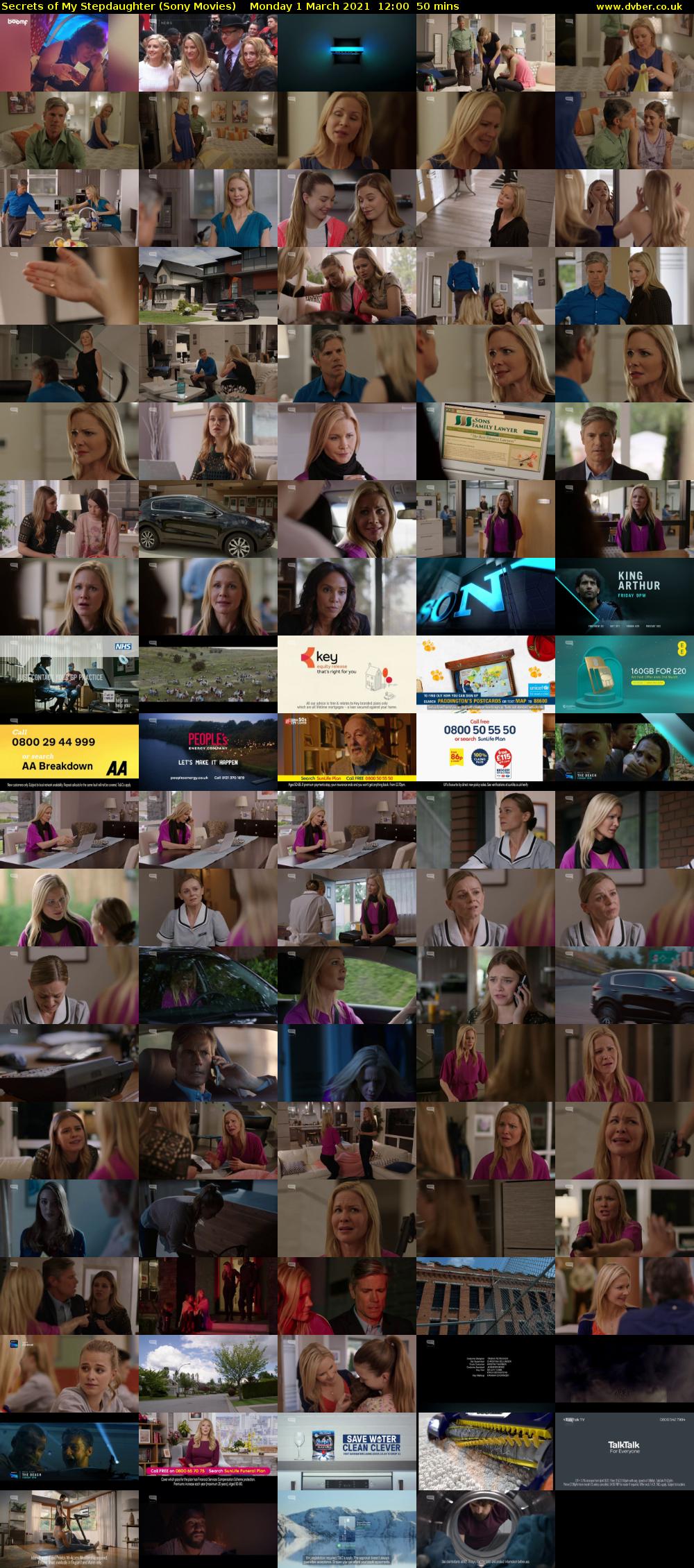 Secrets of My Stepdaughter (Sony Movies) Monday 1 March 2021 12:00 - 12:50