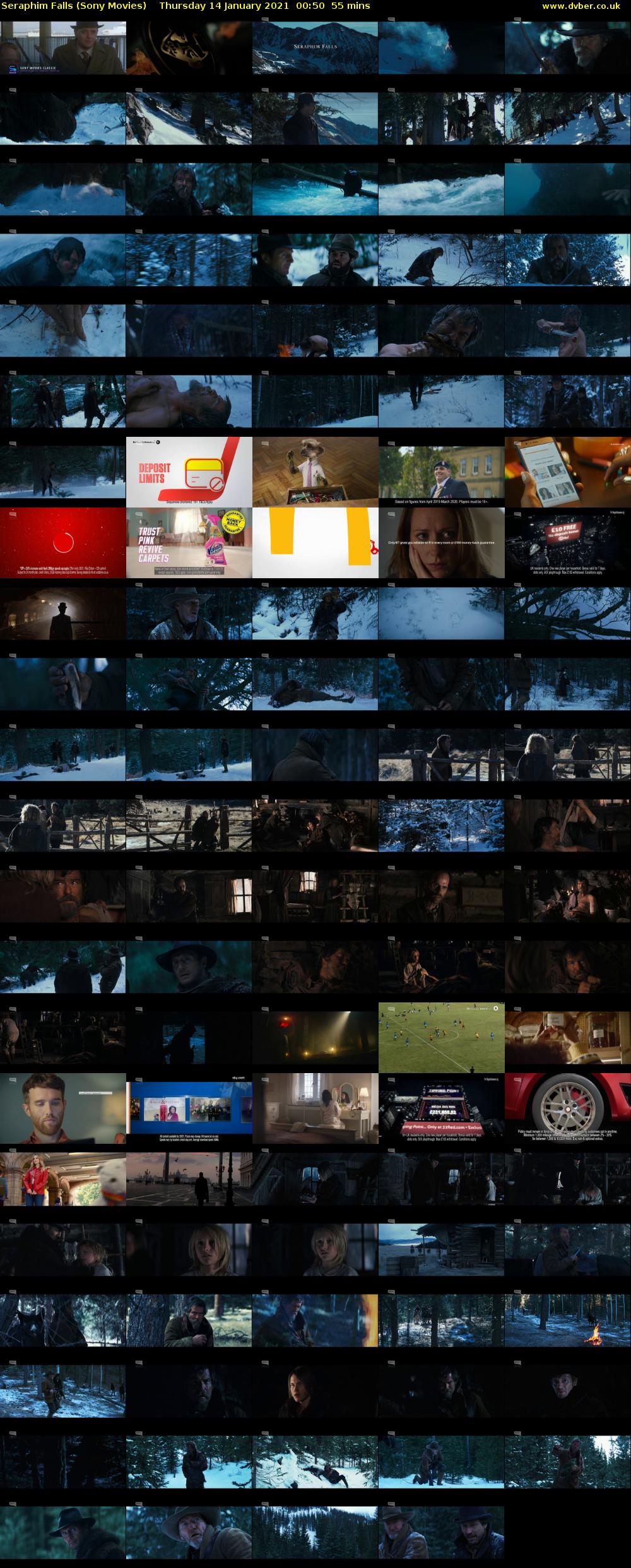 Seraphim Falls (Sony Movies) Thursday 14 January 2021 00:50 - 01:45
