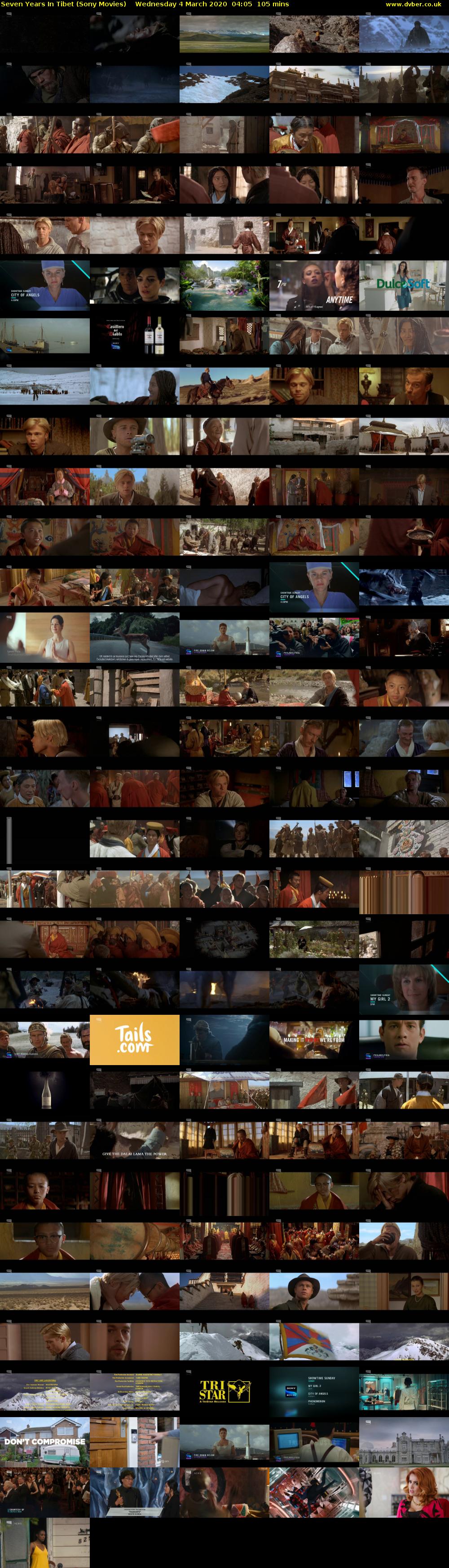 Seven Years In Tibet (Sony Movies) Wednesday 4 March 2020 04:05 - 05:50