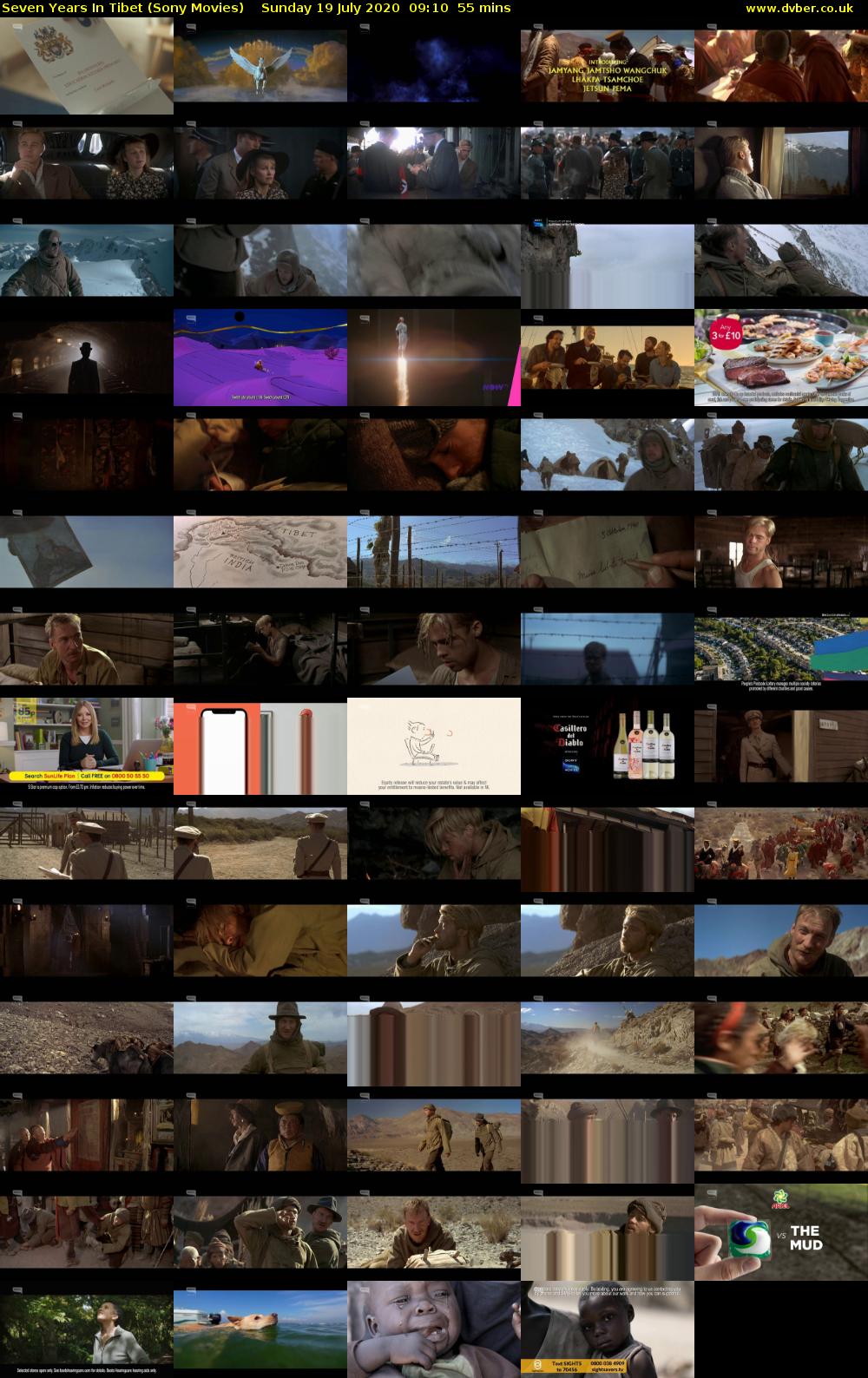 Seven Years In Tibet (Sony Movies) Sunday 19 July 2020 09:10 - 10:05