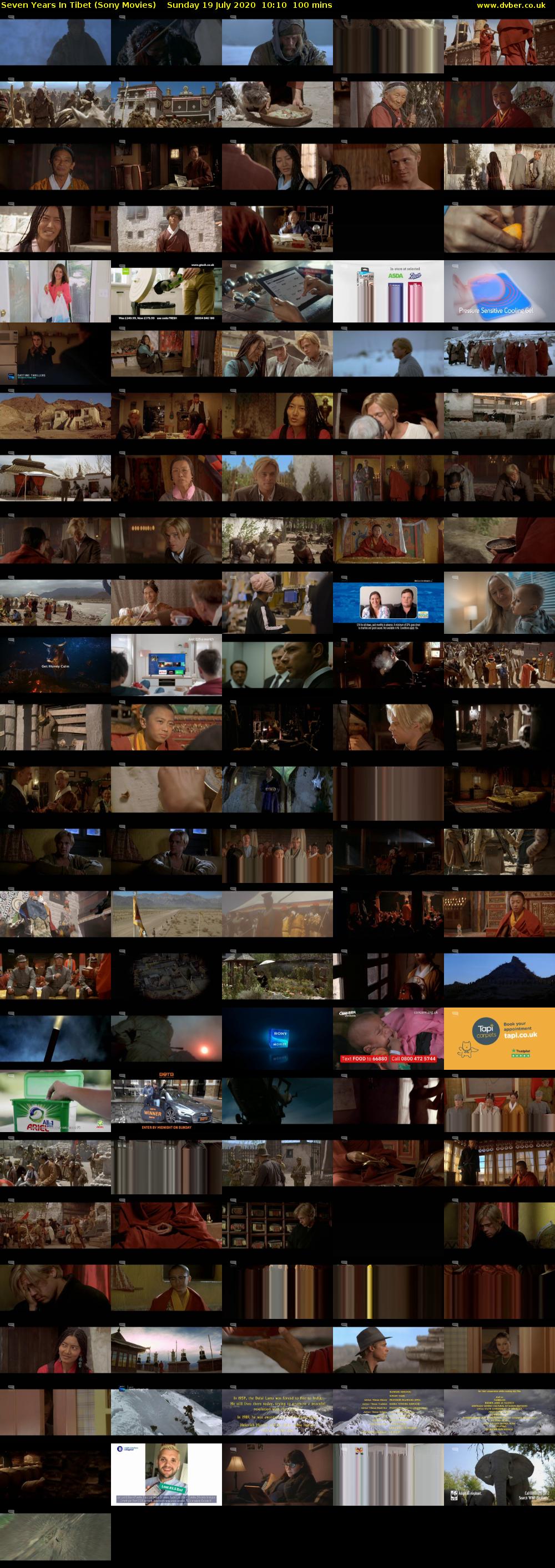 Seven Years In Tibet (Sony Movies) Sunday 19 July 2020 10:10 - 11:50