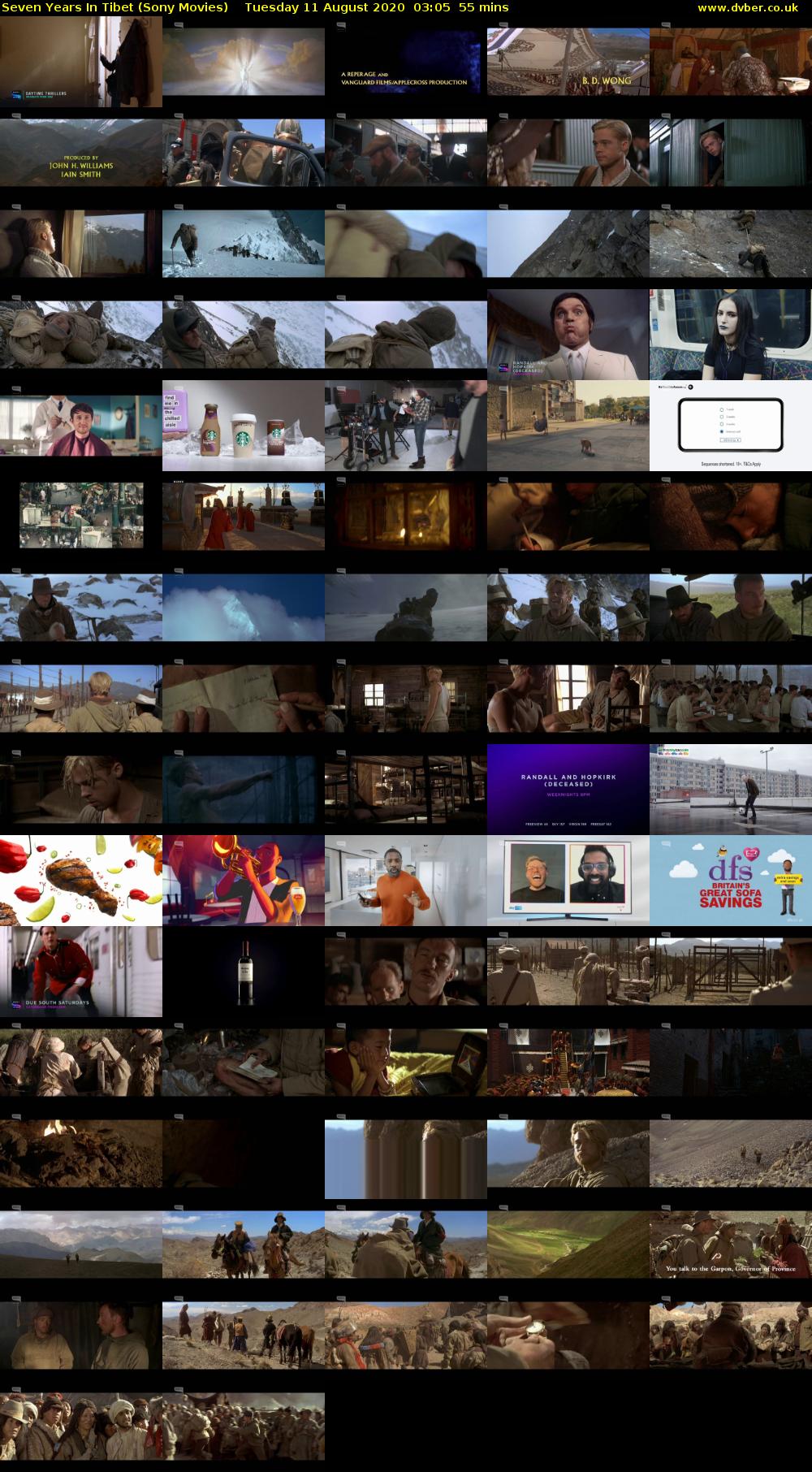 Seven Years In Tibet (Sony Movies) Tuesday 11 August 2020 03:05 - 04:00