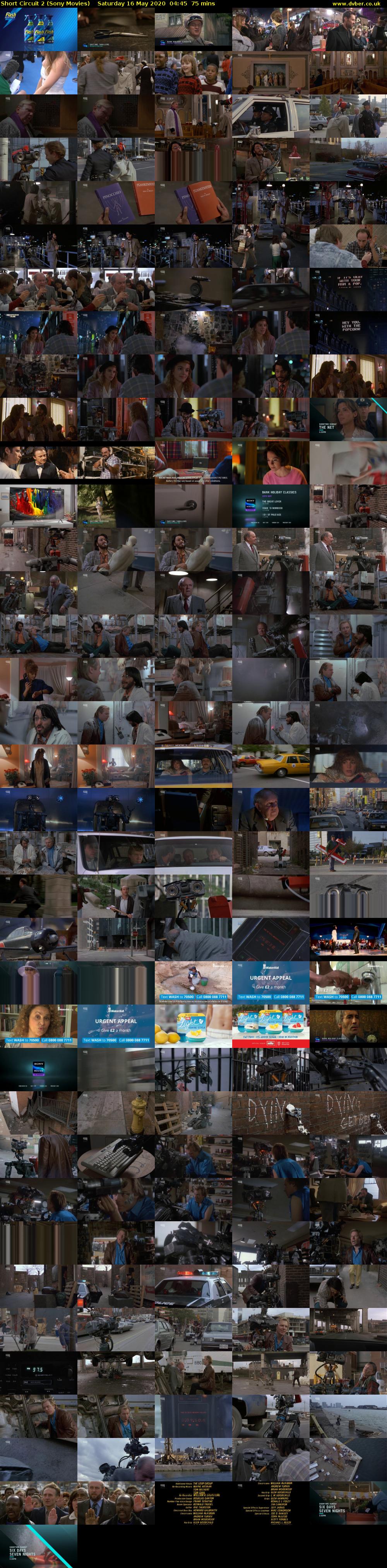 Short Circuit 2 (Sony Movies) Saturday 16 May 2020 04:45 - 06:00