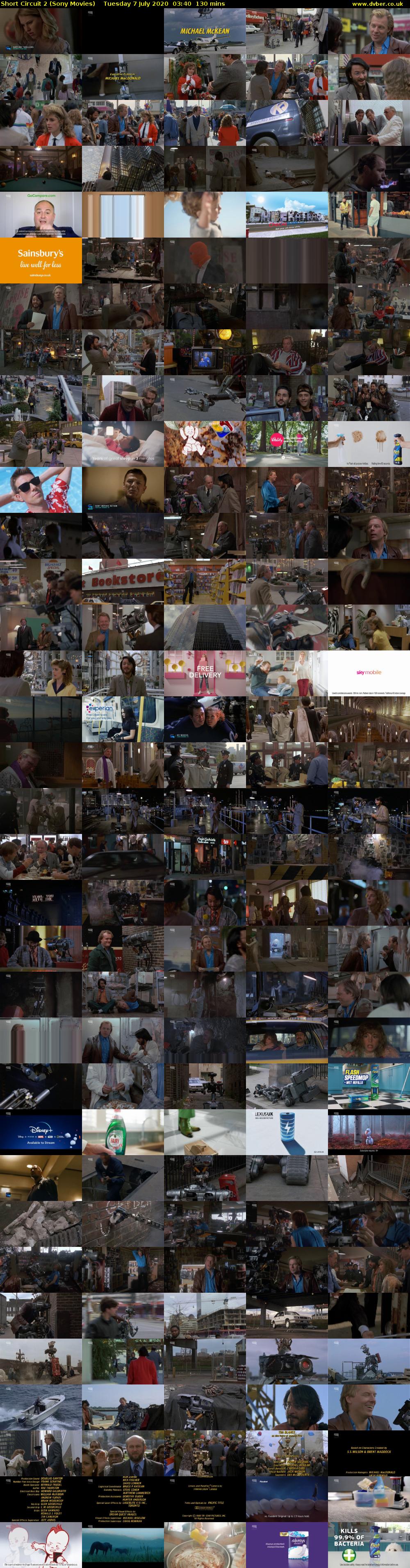 Short Circuit 2 (Sony Movies) Tuesday 7 July 2020 03:40 - 05:50