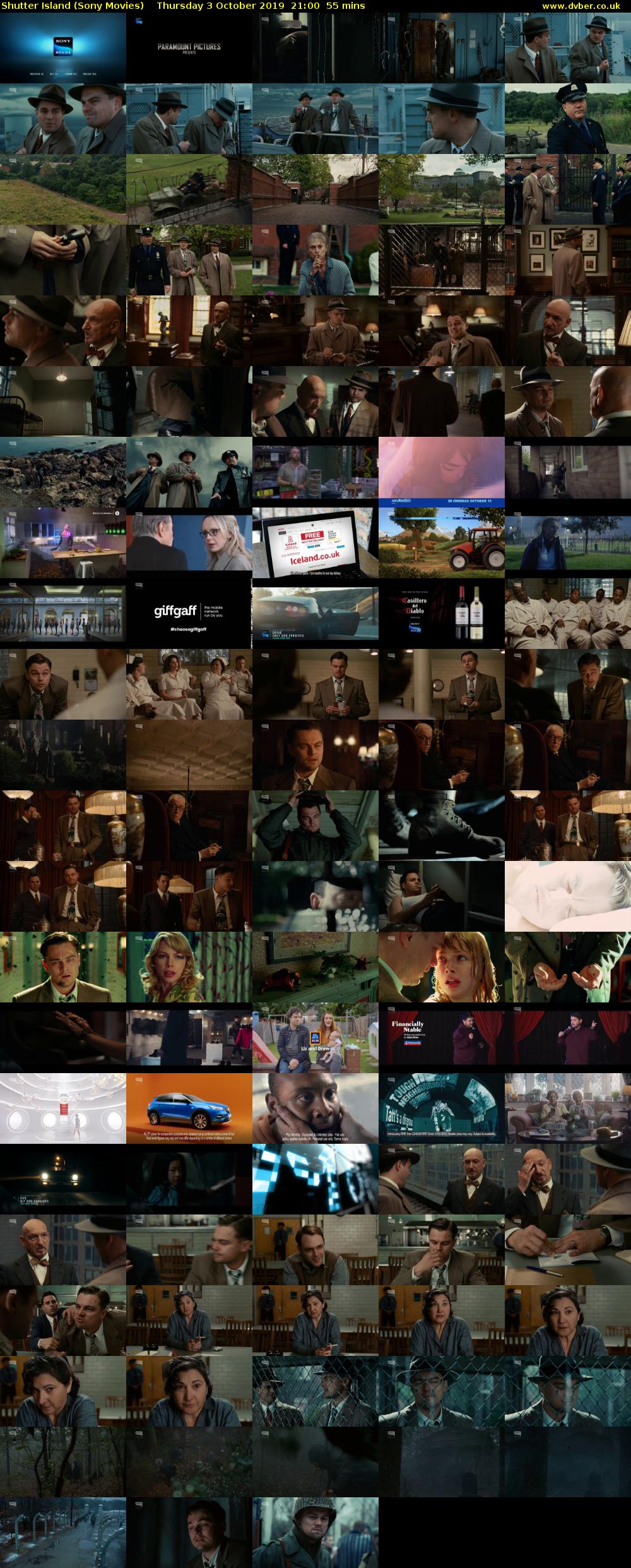Shutter Island (Sony Movies) Thursday 3 October 2019 21:00 - 21:55