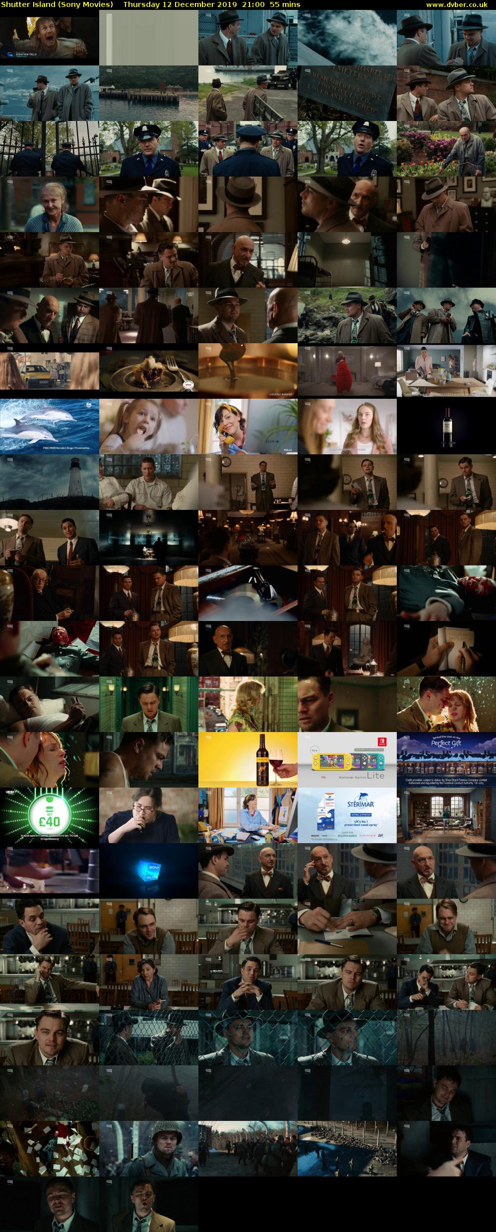 Shutter Island (Sony Movies) Thursday 12 December 2019 21:00 - 21:55