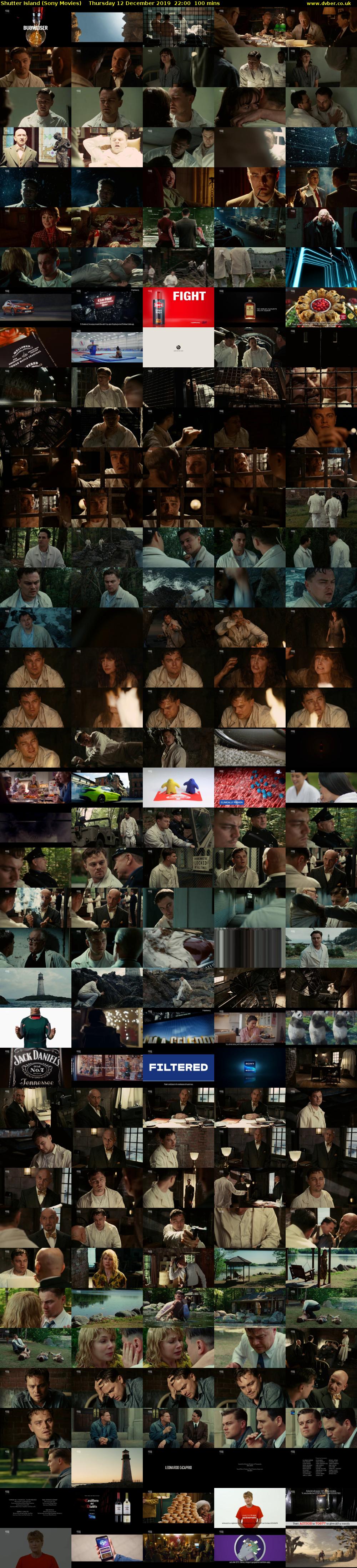 Shutter Island (Sony Movies) Thursday 12 December 2019 22:00 - 23:40