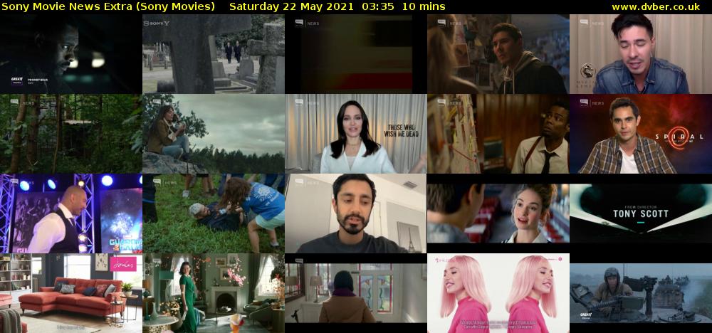 Sony Movie News Extra (Sony Movies) Saturday 22 May 2021 03:35 - 03:45