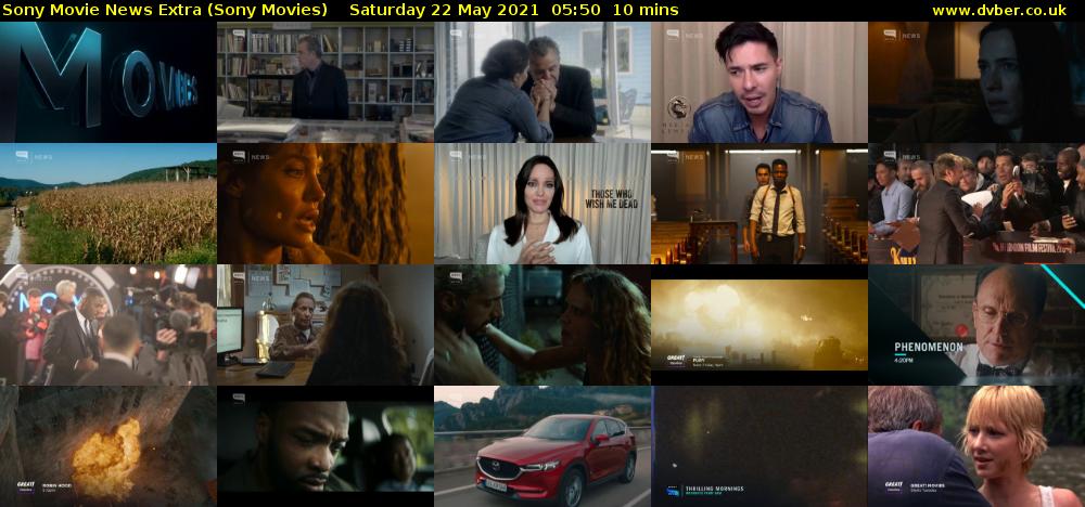 Sony Movie News Extra (Sony Movies) Saturday 22 May 2021 05:50 - 06:00