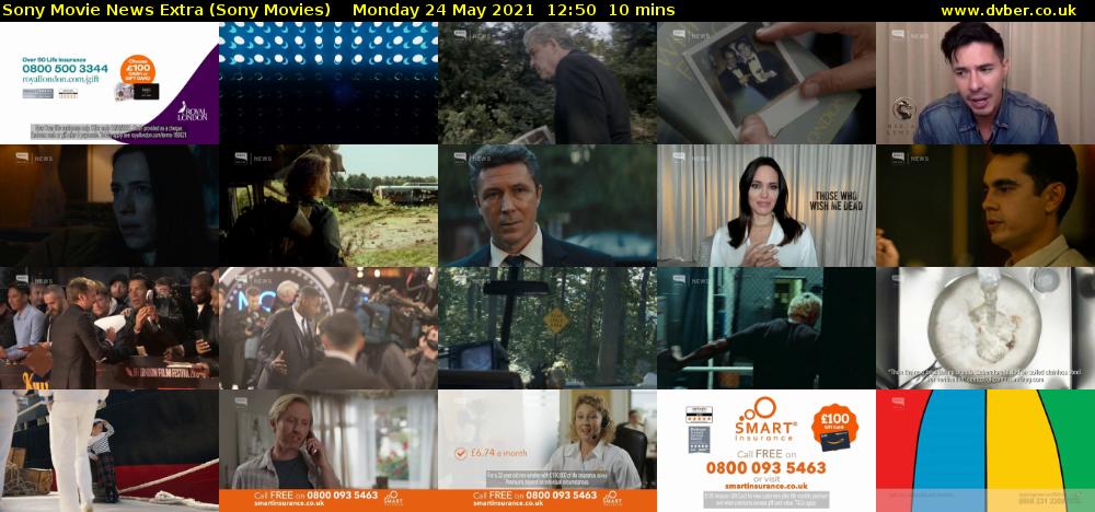 Sony Movie News Extra (Sony Movies) Monday 24 May 2021 12:50 - 13:00