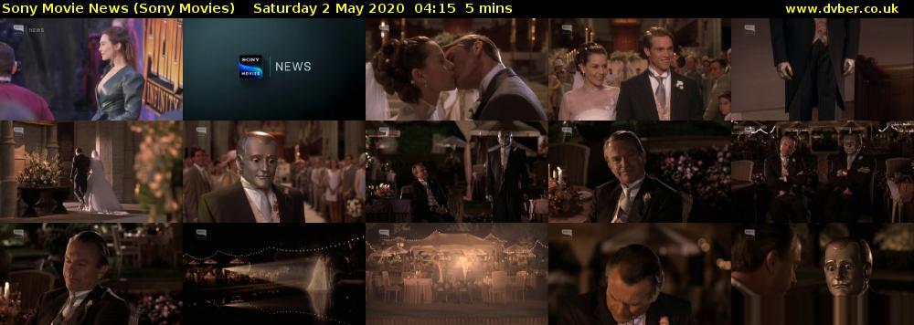 Sony Movie News (Sony Movies) Saturday 2 May 2020 04:15 - 04:20