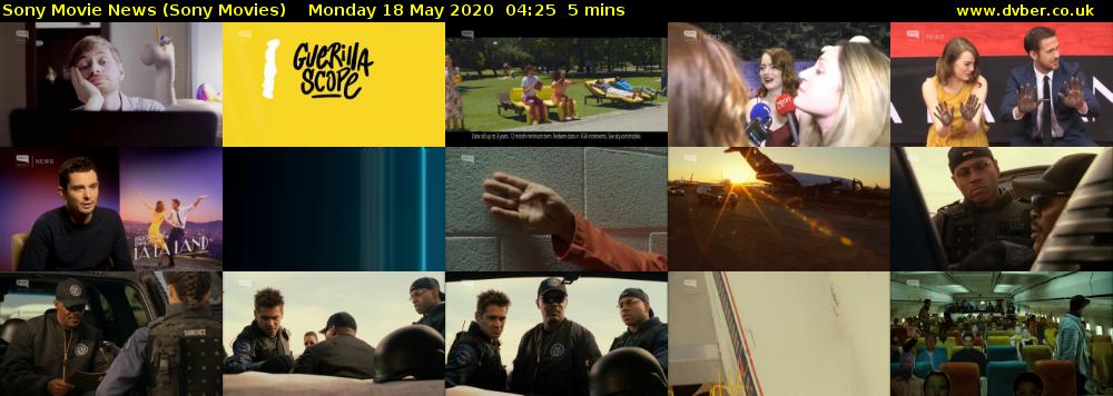 Sony Movie News (Sony Movies) Monday 18 May 2020 04:25 - 04:30