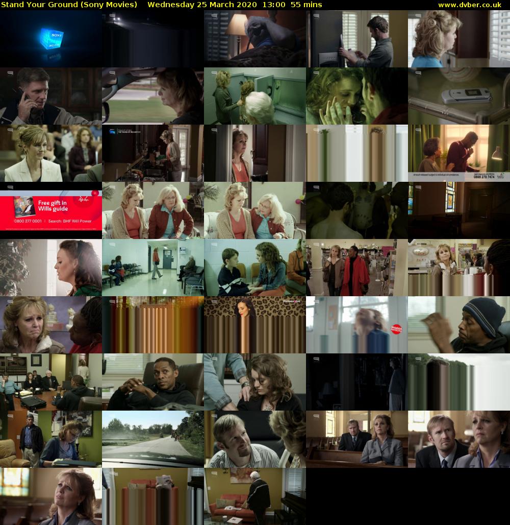 Stand Your Ground (Sony Movies) Wednesday 25 March 2020 13:00 - 13:55