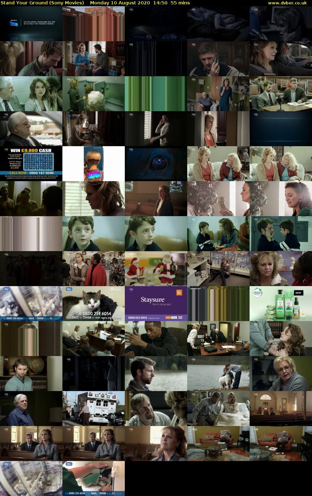 Stand Your Ground (Sony Movies) Monday 10 August 2020 14:50 - 15:45
