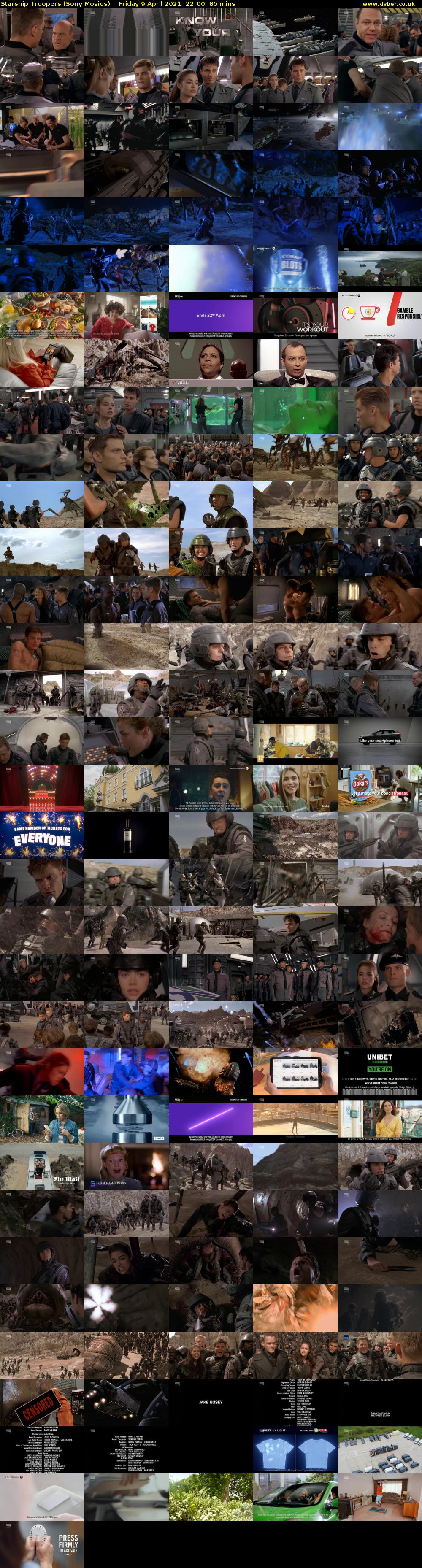 Starship Troopers (Sony Movies) Friday 9 April 2021 22:00 - 23:25