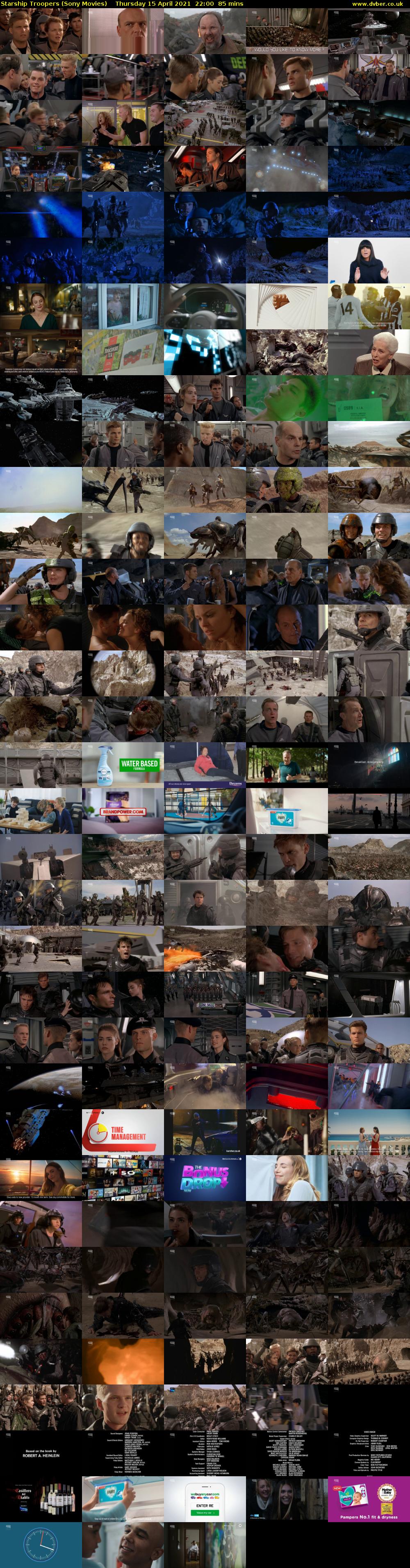 Starship Troopers (Sony Movies) Thursday 15 April 2021 22:00 - 23:25