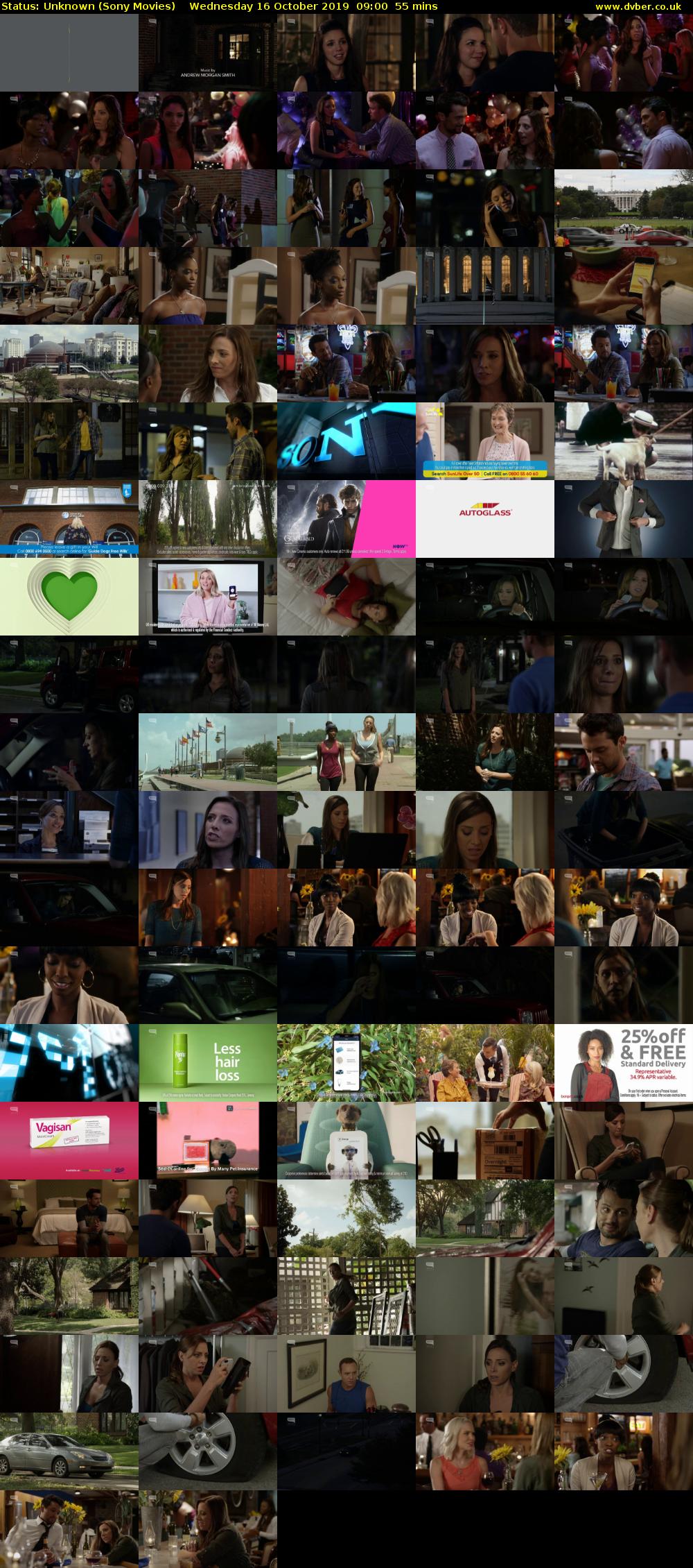 Status: Unknown (Sony Movies) Wednesday 16 October 2019 09:00 - 09:55