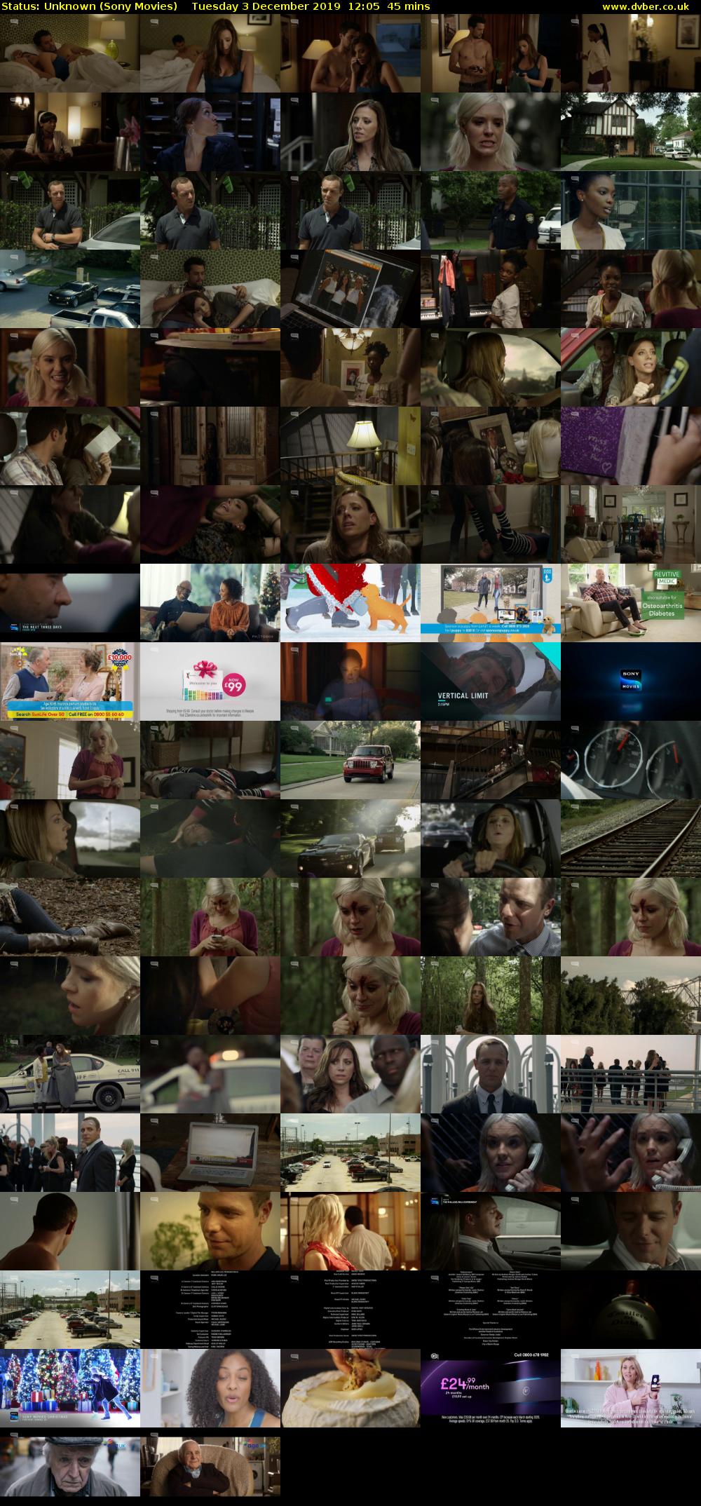 Status: Unknown (Sony Movies) Tuesday 3 December 2019 12:05 - 12:50