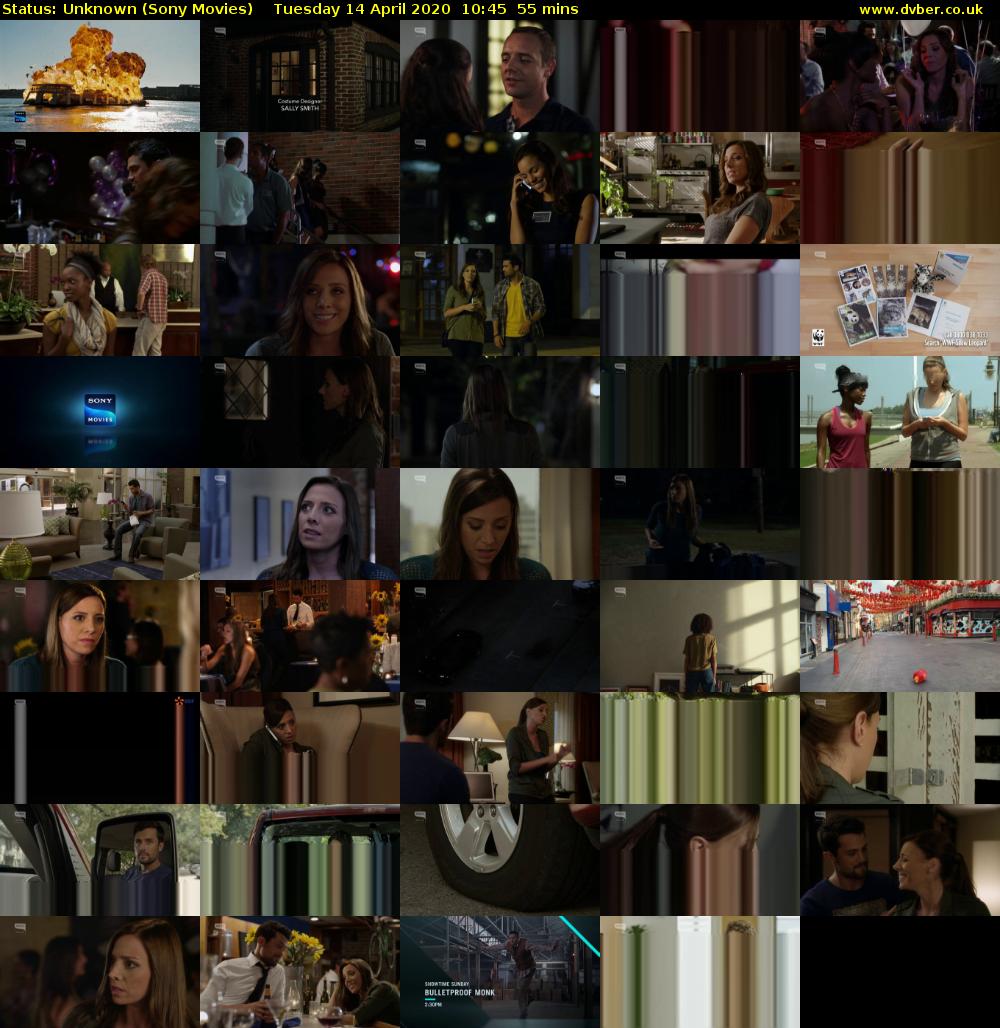 Status: Unknown (Sony Movies) Tuesday 14 April 2020 10:45 - 11:40