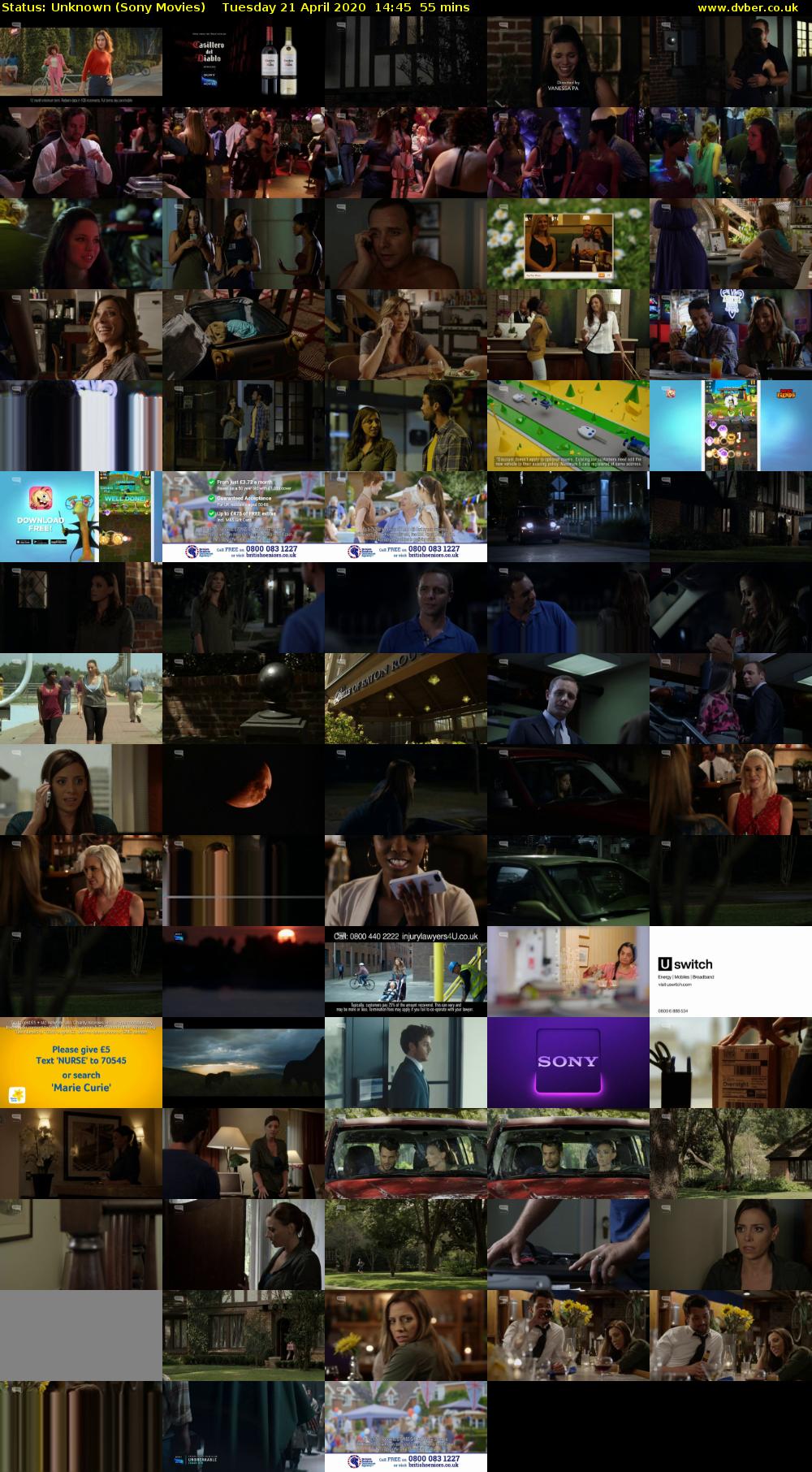 Status: Unknown (Sony Movies) Tuesday 21 April 2020 14:45 - 15:40