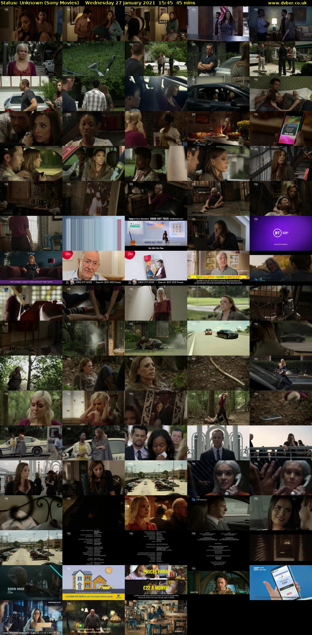 Status: Unknown (Sony Movies) Wednesday 27 January 2021 15:45 - 16:30