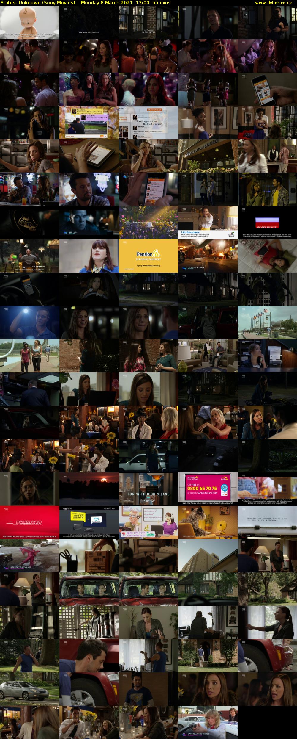 Status: Unknown (Sony Movies) Monday 8 March 2021 13:00 - 13:55