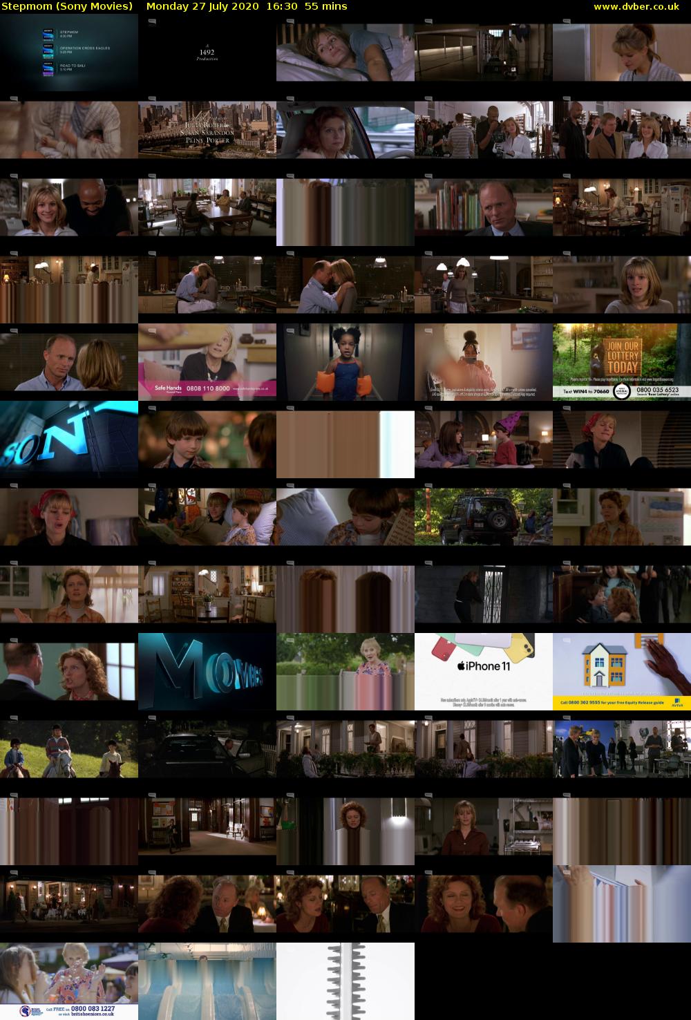 Stepmom (Sony Movies) Monday 27 July 2020 16:30 - 17:25