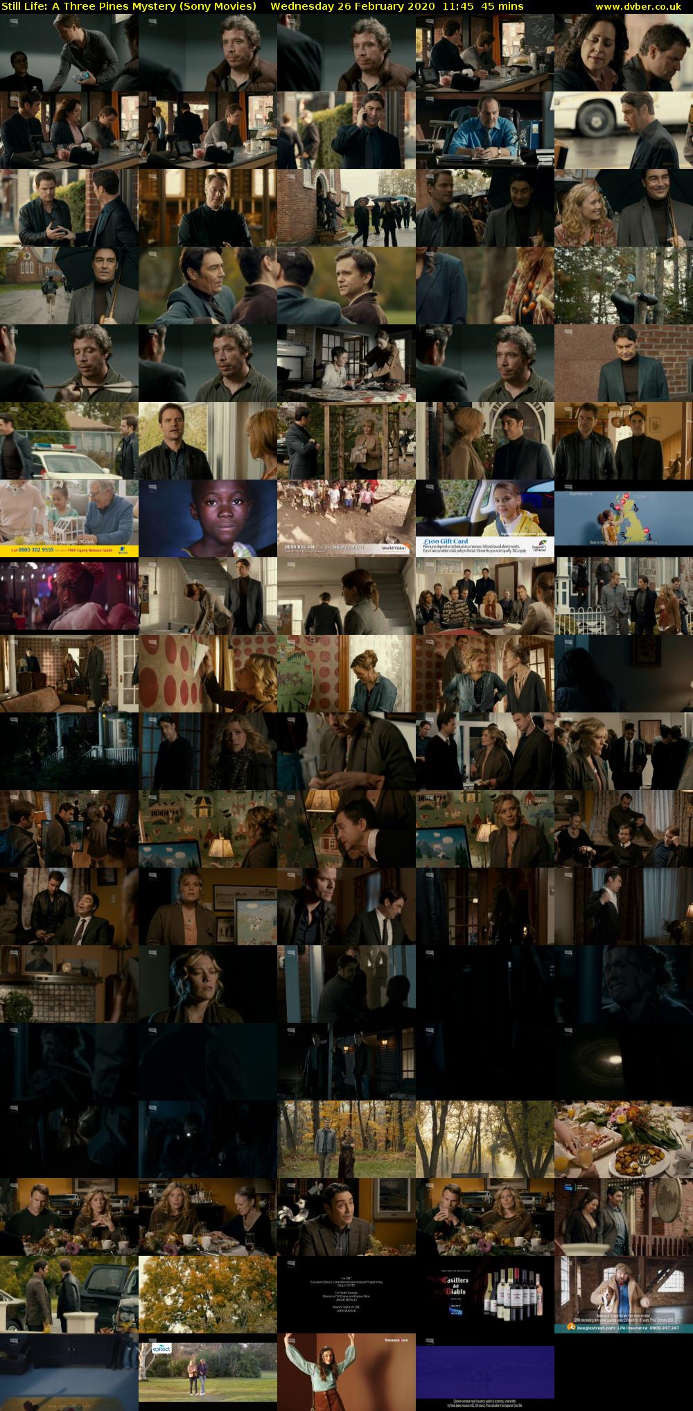 Still Life: A Three Pines Mystery (Sony Movies) Wednesday 26 February 2020 11:45 - 12:30