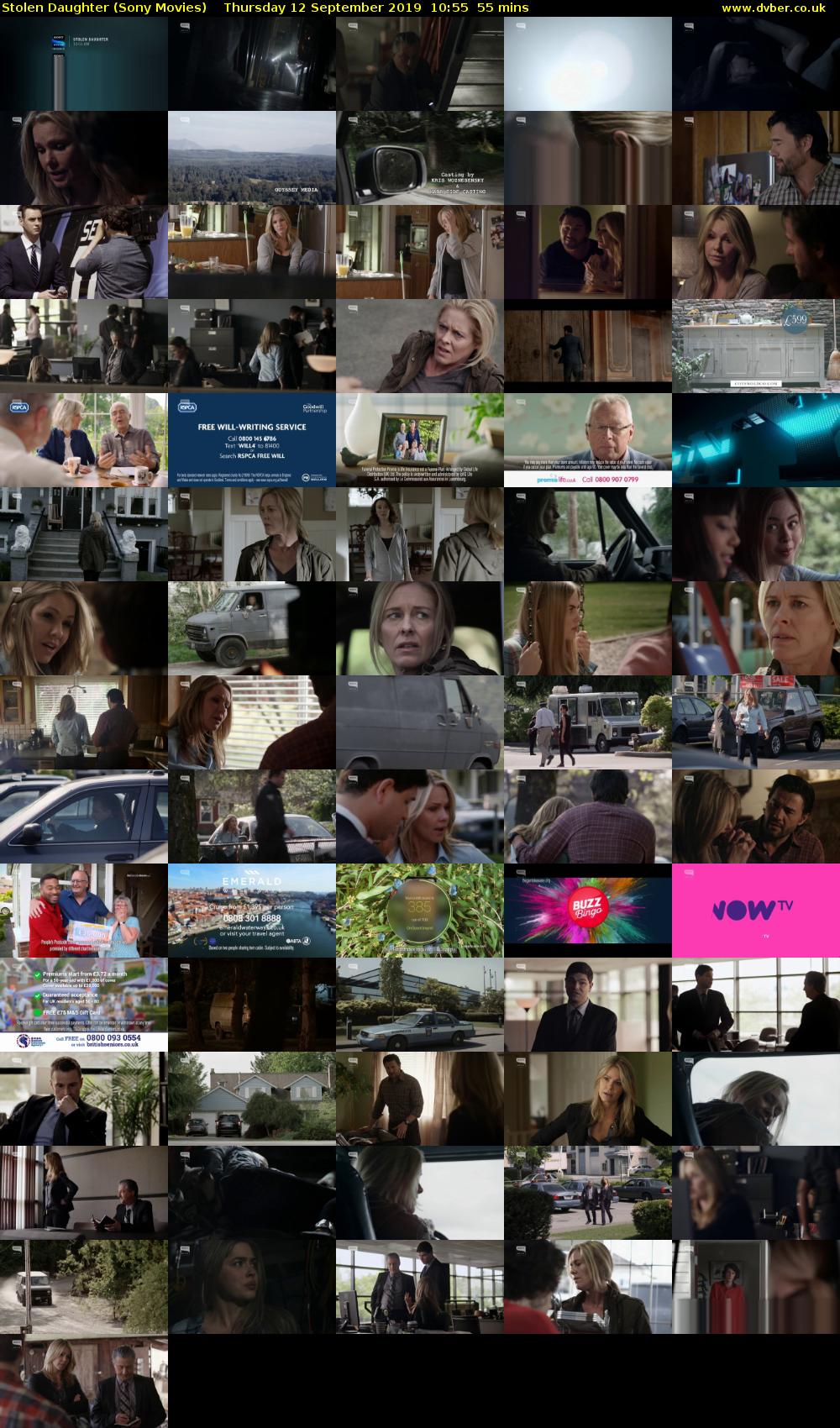 Stolen Daughter (Sony Movies) Thursday 12 September 2019 10:55 - 11:50