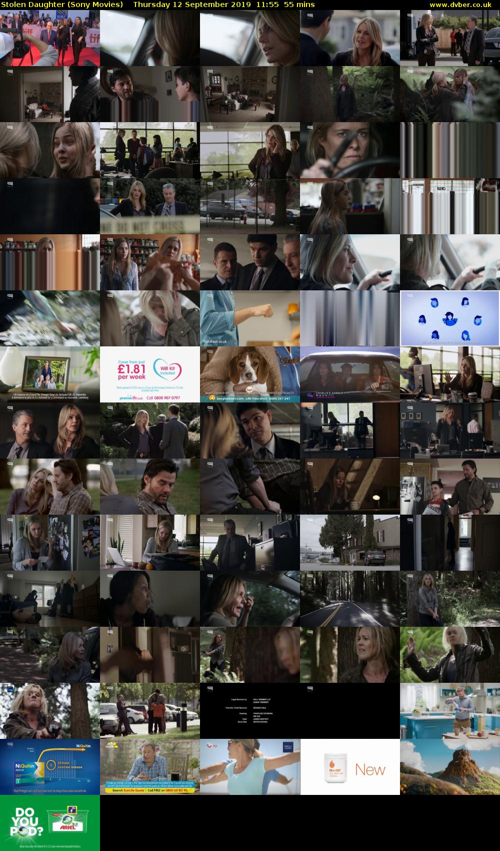Stolen Daughter (Sony Movies) Thursday 12 September 2019 11:55 - 12:50