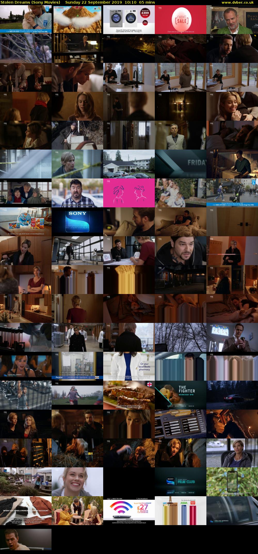 Stolen Dreams (Sony Movies) Sunday 22 September 2019 10:10 - 11:15