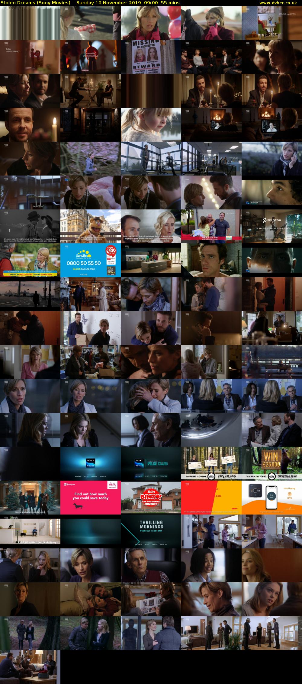 Stolen Dreams (Sony Movies) Sunday 10 November 2019 09:00 - 09:55