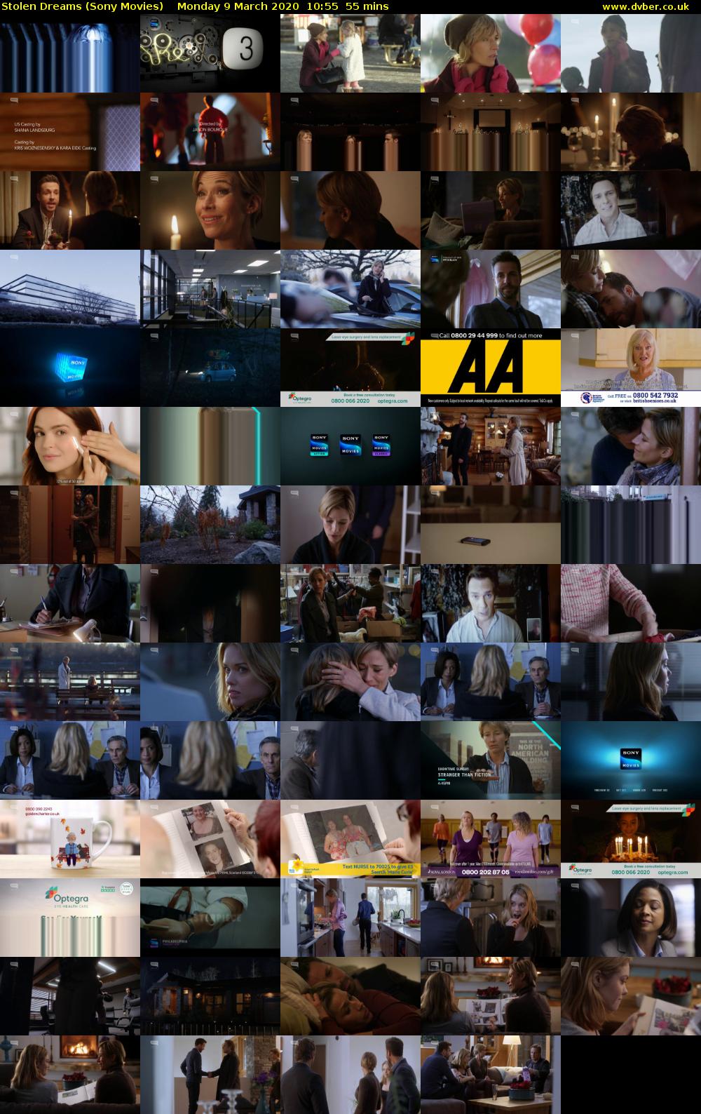Stolen Dreams (Sony Movies) Monday 9 March 2020 10:55 - 11:50