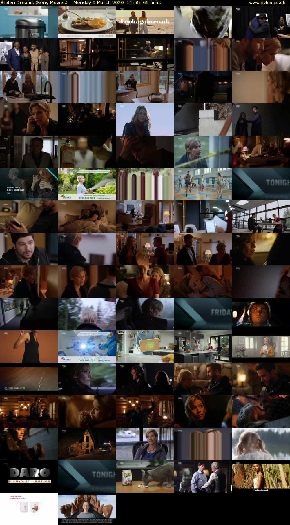 Stolen Dreams (Sony Movies) Monday 9 March 2020 11:55 - 13:00