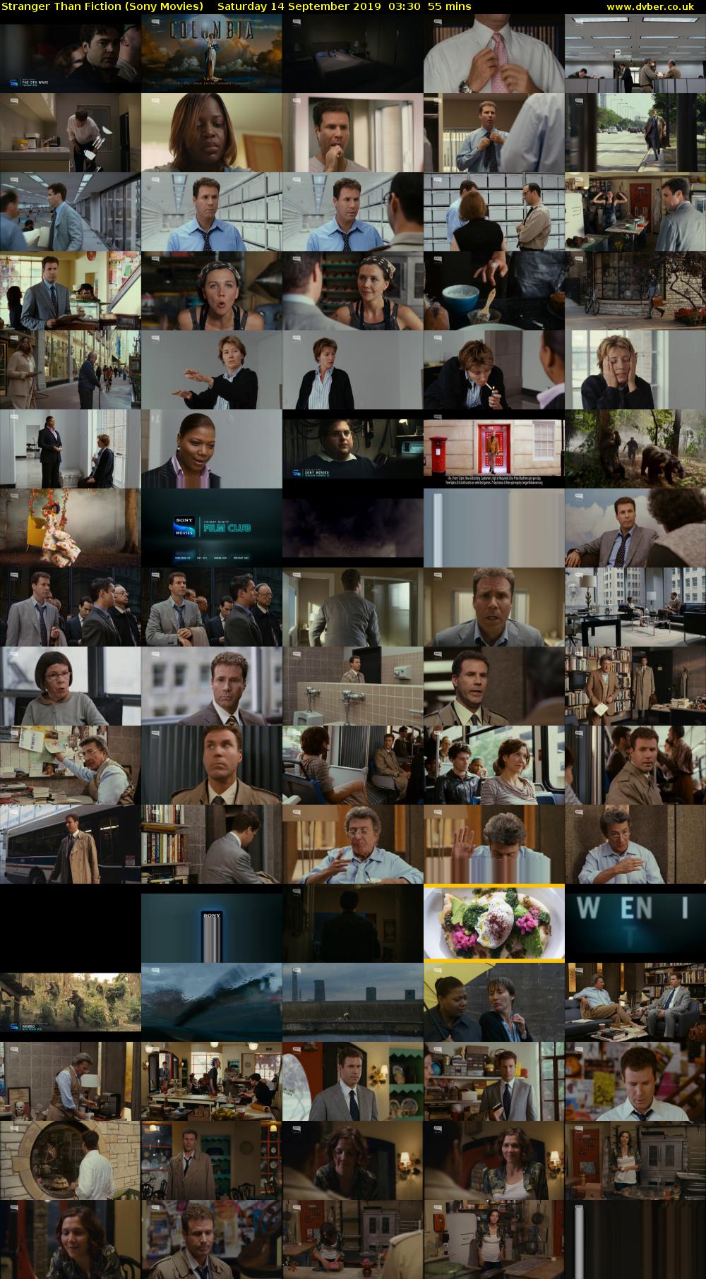 Stranger Than Fiction (Sony Movies) Saturday 14 September 2019 03:30 - 04:25