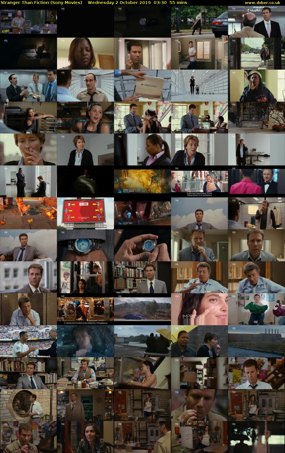 Stranger Than Fiction (Sony Movies) Wednesday 2 October 2019 03:30 - 04:25