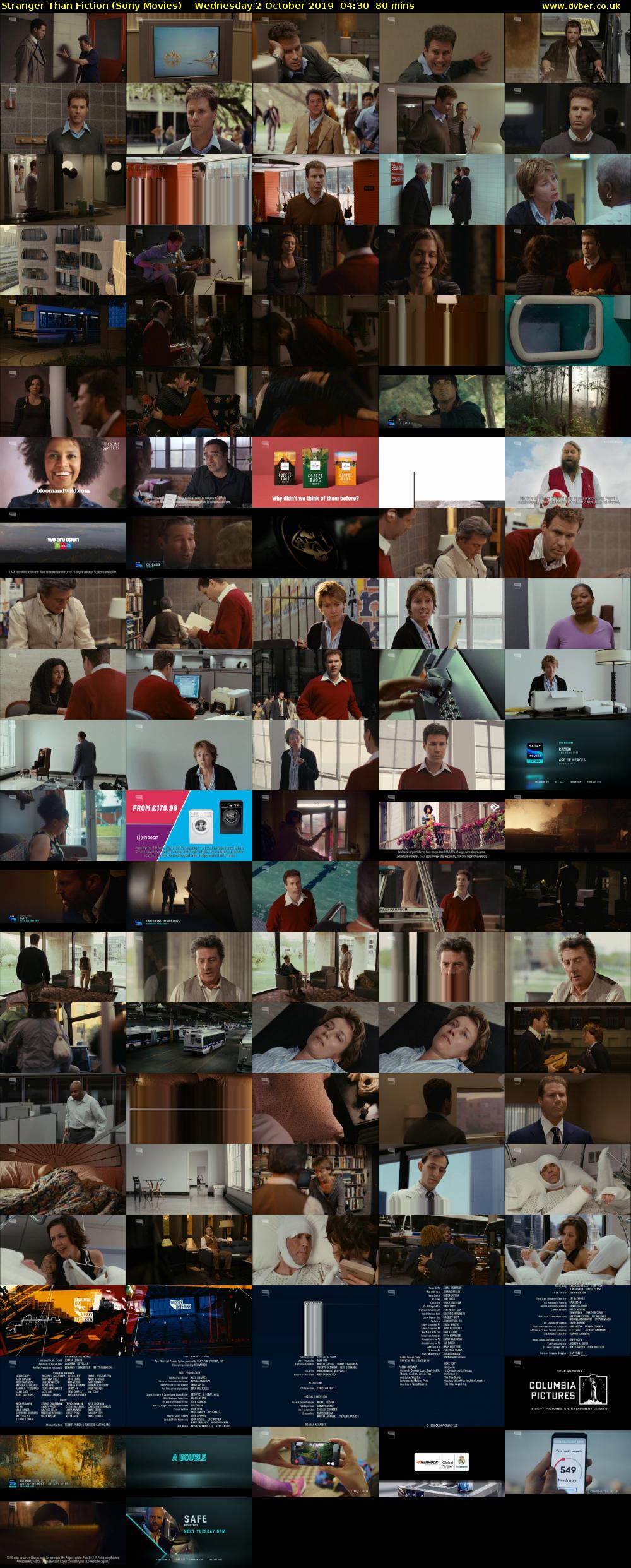 Stranger Than Fiction (Sony Movies) Wednesday 2 October 2019 04:30 - 05:50