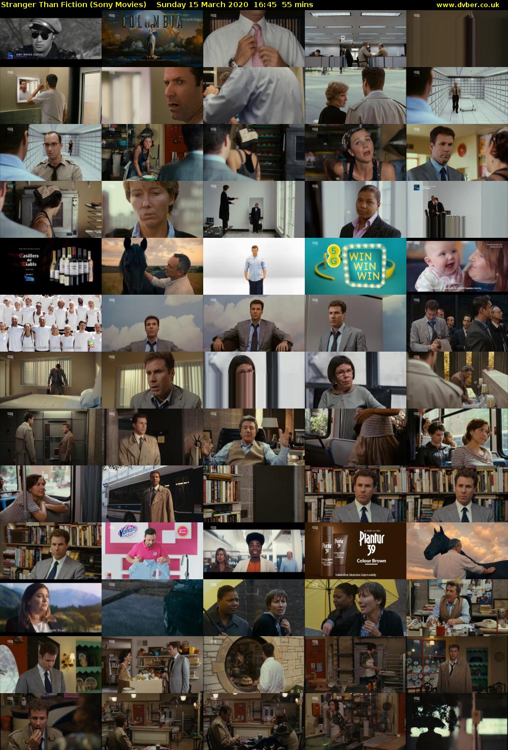Stranger Than Fiction (Sony Movies) Sunday 15 March 2020 16:45 - 17:40