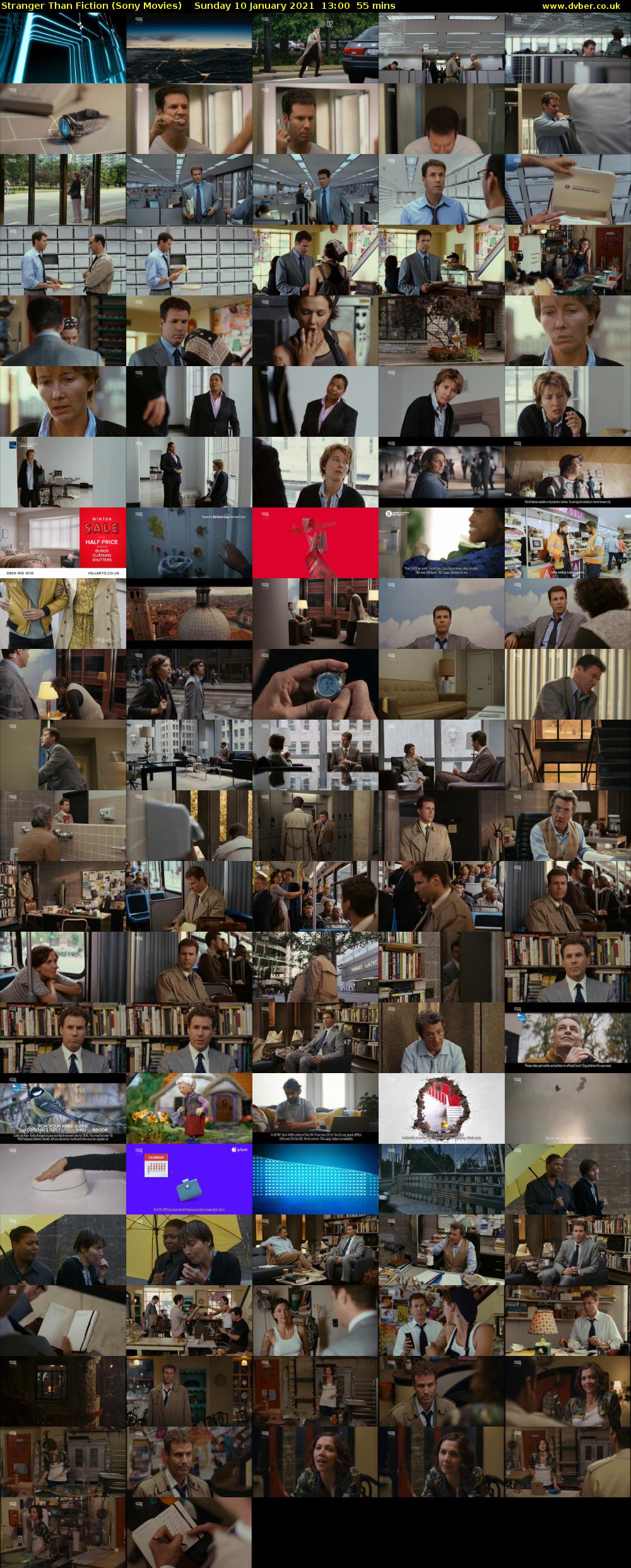 Stranger Than Fiction (Sony Movies) Sunday 10 January 2021 13:00 - 13:55