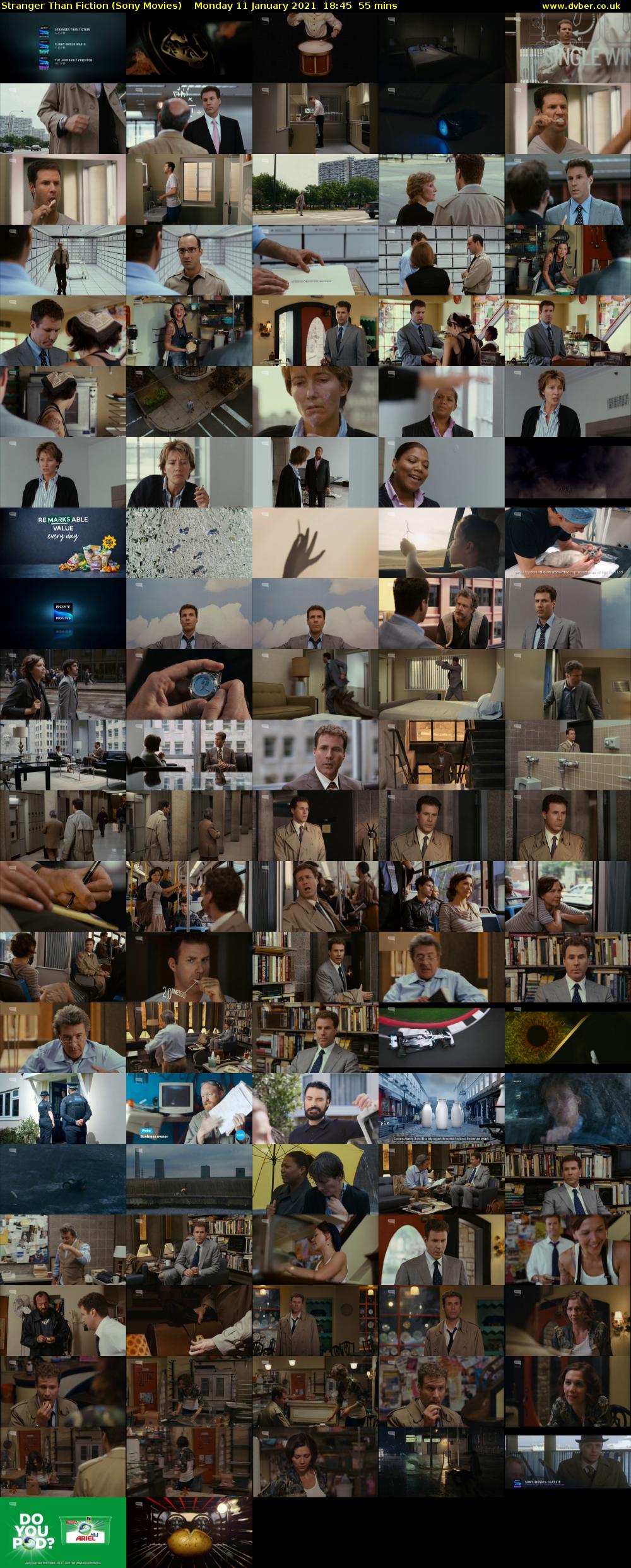 Stranger Than Fiction (Sony Movies) Monday 11 January 2021 18:45 - 19:40