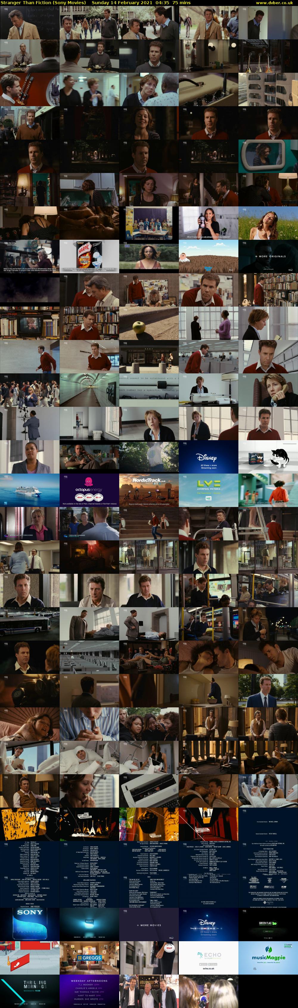 Stranger Than Fiction (Sony Movies) Sunday 14 February 2021 04:35 - 05:50
