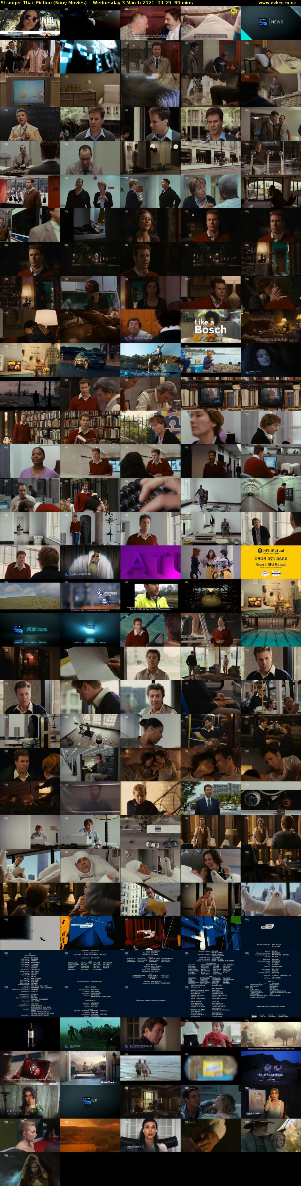 Stranger Than Fiction (Sony Movies) Wednesday 3 March 2021 04:25 - 05:50