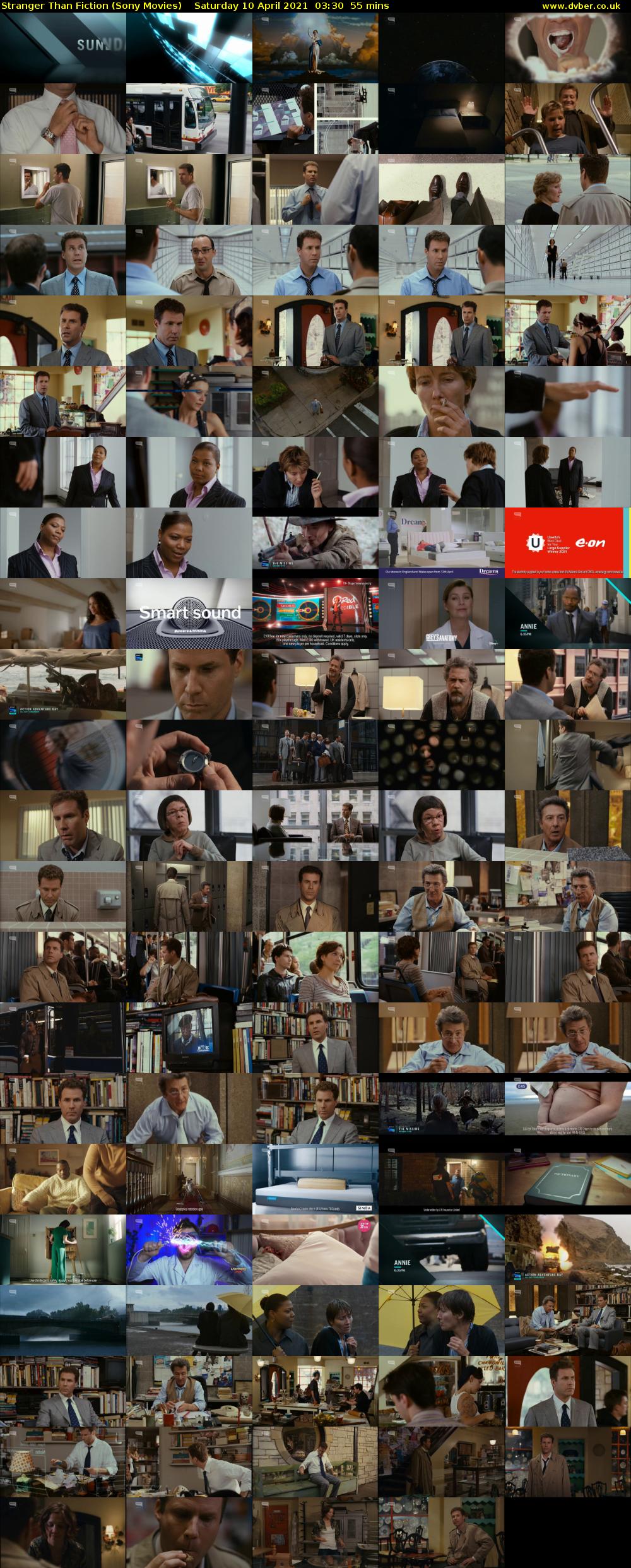 Stranger Than Fiction (Sony Movies) Saturday 10 April 2021 03:30 - 04:25